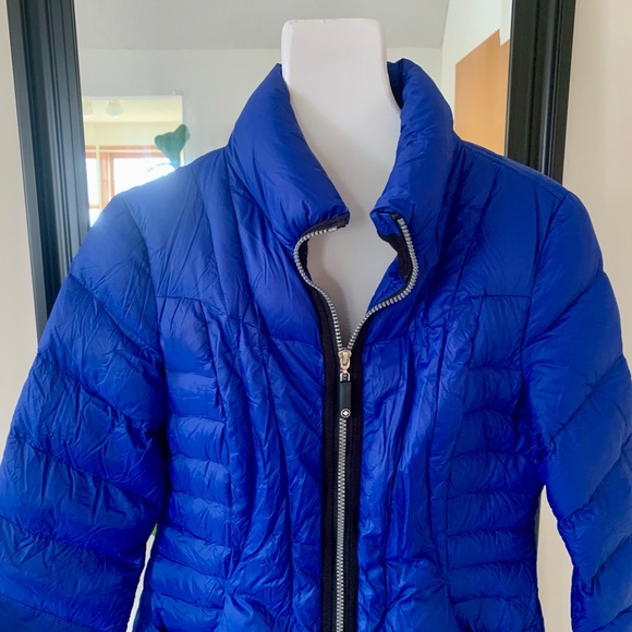 Halifax Traders Blue Puffer Down Coat - Picture 2 of 6